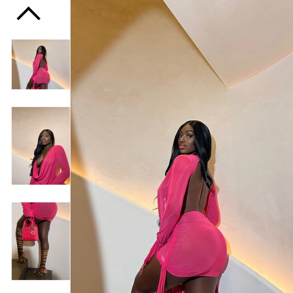 Gorgeous Pink Mesh Dress